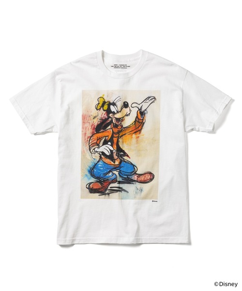 Disney(ディズニー)の「GOOFY / T-SHIRT(Tシャツ/カットソー・メンズ・ブラック/ホワイト・S/M/L/XL)」の2枚目の写真