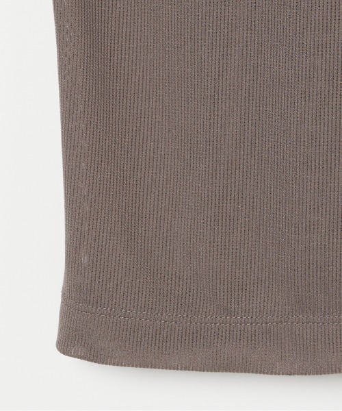 HELIOPOLE（エリオポール）の「SHEER STRIPE TEE（Tシャツ/カットソー・レディース・ダークブラウン/ホワイト/ブラック・38）」の7枚目の写真