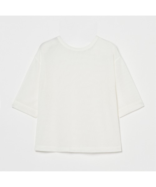HELIOPOLE（エリオポール）の「SHEER STRIPE TEE（Tシャツ/カットソー・レディース・ダークブラウン/ホワイト/ブラック・38）」の15枚目の写真