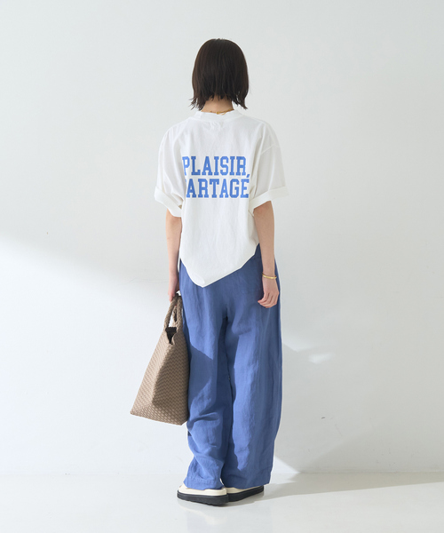 Rouge vif Anna（ルージュヴィフアンナ）の「ピグメントダイカジュアルロゴBIG Tシャツ（Tシャツ/カットソー・レディース・クリーム/ホワイト・フリー）」の13枚目の写真