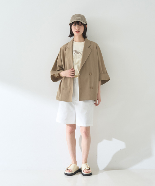 Rouge vif Anna（ルージュヴィフアンナ）の「ピグメントダイカジュアルロゴBIG Tシャツ（Tシャツ/カットソー・レディース・クリーム/ホワイト・フリー）」の21枚目の写真