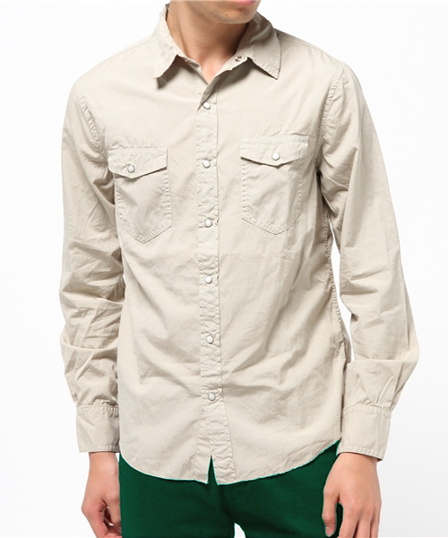 SAVE KHAKI UNITED（セーブカーキユナイテッド）の「Poplin Western Shirt #（シャツ/ブラウス・メンズ・ネイビー/ブラック系その他/ホワイト/カーキ/ベージュ・SMALL/X-SMALL/MEDIUM）」の16枚目の写真
