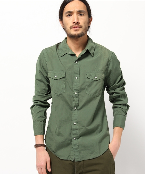 SAVE KHAKI UNITED（セーブカーキユナイテッド）の「Poplin Western Shirt #（シャツ/ブラウス・メンズ・ネイビー/ブラック系その他/ホワイト/カーキ/ベージュ・SMALL/X-SMALL/MEDIUM）」の17枚目の写真