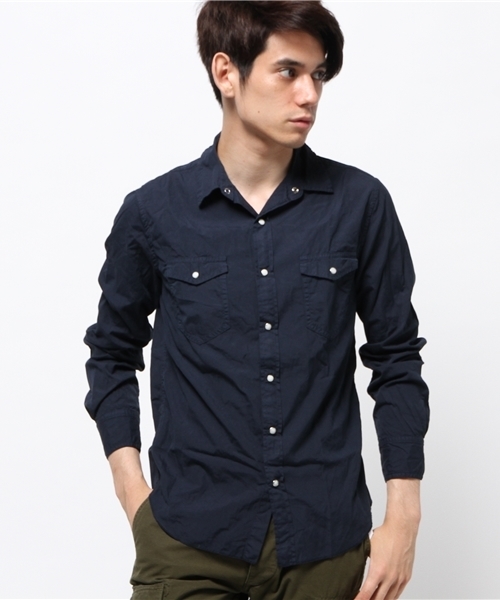 SAVE KHAKI UNITED（セーブカーキユナイテッド）の「Poplin Western Shirt #（シャツ/ブラウス・メンズ・ネイビー/ブラック系その他/ホワイト/カーキ/ベージュ・SMALL/X-SMALL/MEDIUM）」の8枚目の写真