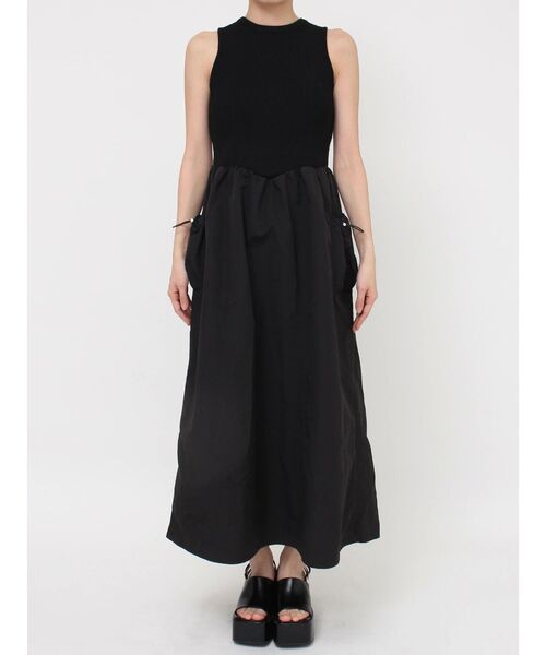 MURUA（ムルーア）の「ニットドッキングワンピース（ワンピース・レディース・ブラック/カーキ・FREE）」の19枚目の写真