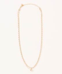 Q | 金属ボール２連ネックレス(ネックレス)