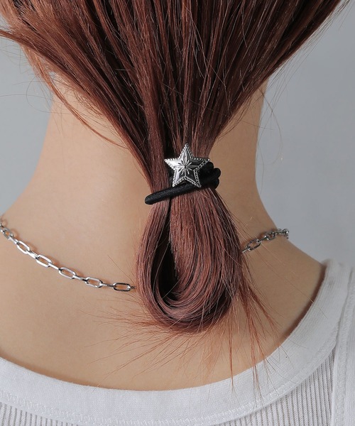 ぷっくりスターのヘアゴム Amazon | ヘアゴム ぷっくり星型 デニム I84- 髪飾り トリプル