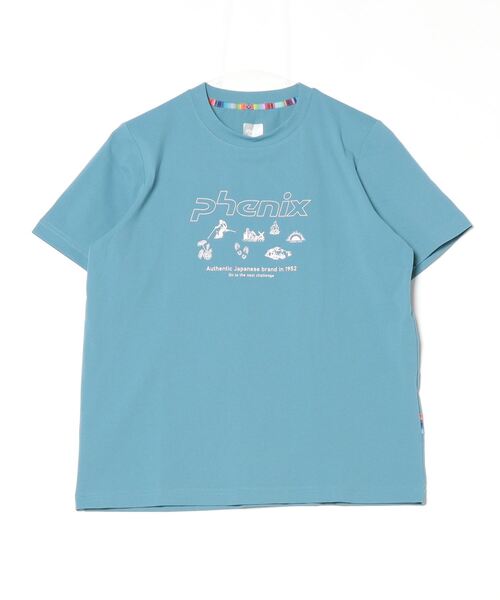 phenix（フェニックス）の「フェニックス phenix GRAPHIC S/Stee（Tシャツ/カットソー・レディース・サックスブルー/オフホワイト/チャコールグレー・M/L/S/XL）」の3枚目の写真