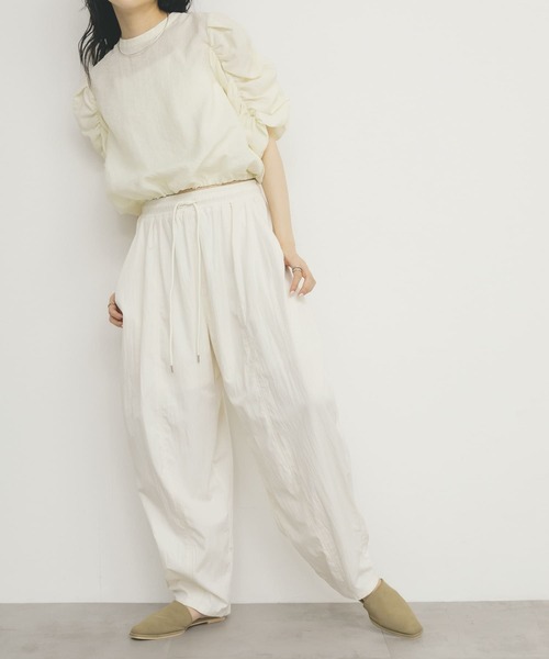 KBF（ケイビーエフ）の「イージーフォルムパンツ（その他パンツ・レディース・ブラック/ピンク/オフホワイト・ONE）」の5枚目の写真