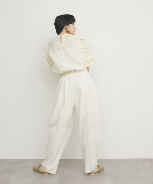 KBF（ケイビーエフ）の「イージーフォルムパンツ（その他パンツ・レディース・ブラック/ピンク/オフホワイト・ONE）」の8枚目の写真