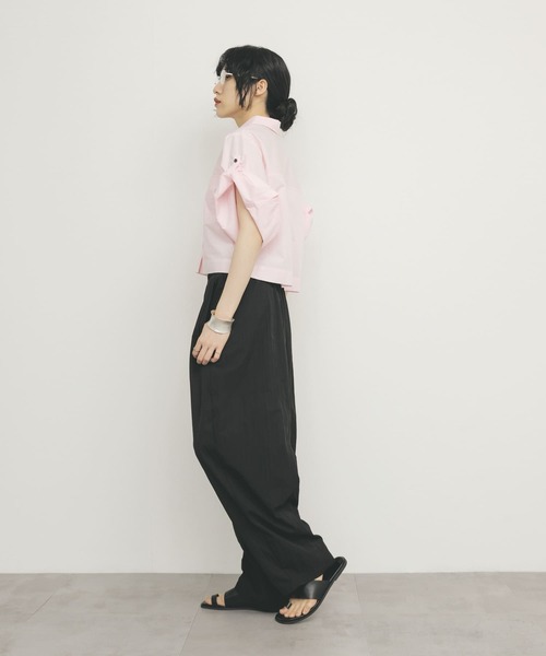 KBF（ケイビーエフ）の「イージーフォルムパンツ（その他パンツ・レディース・ブラック/ピンク/オフホワイト・ONE）」の15枚目の写真