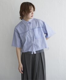 notch. | チュールレイヤード半袖シャツ(シャツ/ブラウス)