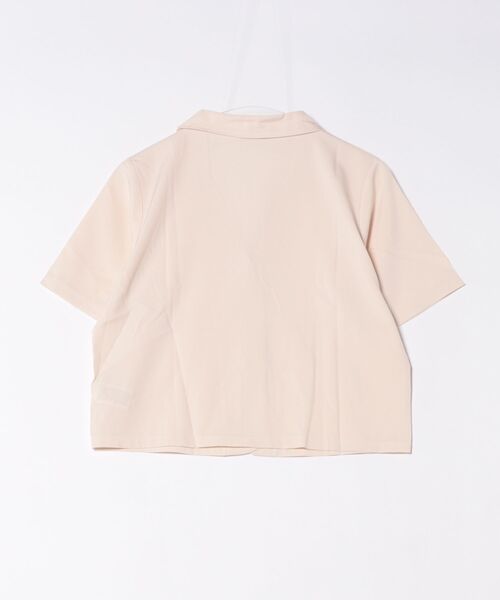 WEGO（ウィゴー）の「WEGO/半袖ショートテーラードジャケット（テーラードジャケット・レディース・ピンク/ブラック/ホワイト/ライトピンク・MEDIUM/LARGE）」の5枚目の写真