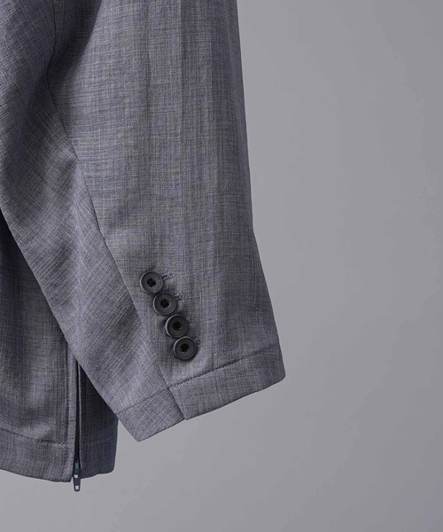 MAISON SPECIAL（メゾンスペシャル）の「《UNISEX》Triacetate Prime-Over Tailored Jacket/トリアセテートプライムオーバーテーラードジャケット【MAISON SPECIAL/メゾンスペシャル】（テーラードジャケット・メンズ・チャコールグレー/ブルー/ブラック/グレイッシュベージュ・0/1/2）」の21枚目の写真