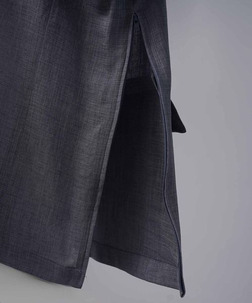 MAISON SPECIAL（メゾンスペシャル）の「《UNISEX》Triacetate Prime-Over Tailored Jacket/トリアセテートプライムオーバーテーラードジャケット【MAISON SPECIAL/メゾンスペシャル】（テーラードジャケット・メンズ・チャコールグレー/ブルー/ブラック/グレイッシュベージュ・0/1/2）」の20枚目の写真