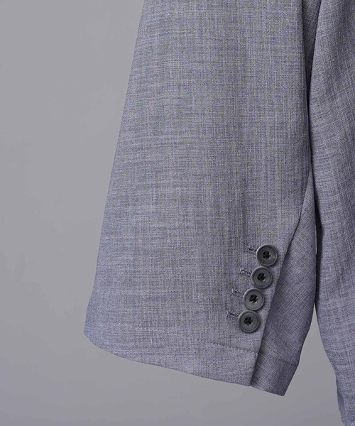 MAISON SPECIAL（メゾンスペシャル）の「《UNISEX》Triacetate Prime-Over Tailored Jacket/トリアセテートプライムオーバーテーラードジャケット【MAISON SPECIAL/メゾンスペシャル】（テーラードジャケット・メンズ・チャコールグレー/ブルー/ブラック/グレイッシュベージュ・0/1/2）」の22枚目の写真