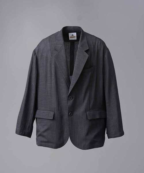 メゾンスペシャル トリアセテート シングルテーラードジャケット MAISON SPECIAL ジャケット テーラードジャケット 「UNISEX
