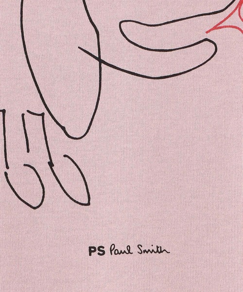 PS Paul Smith(ピーエスポールスミス)の「Drawn by Paul "Dog" Tシャツ / 152711 220X(Tシャツ/カットソー・メンズ・ライトピンク/ネイビー/ライトグリーン/ホワイト・X-LARGE/LARGE/MEDIUM/SMALL/XX-LARGE)」の14枚目の写真