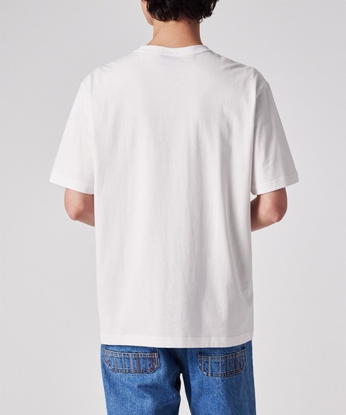 PS Paul Smith(ピーエスポールスミス)の「Drawn by Paul "Dog" Tシャツ / 152711 220X(Tシャツ/カットソー・メンズ・ライトピンク/ネイビー/ライトグリーン/ホワイト・X-LARGE/LARGE/MEDIUM/SMALL/XX-LARGE)」の7枚目の写真