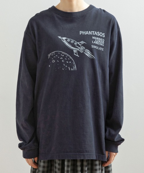 PAR ICI（パーリッシィ）の「space program プリントロンT（Tシャツ/カットソー・レディース・ホワイト/ネイビー・FREE）」の4枚目の写真