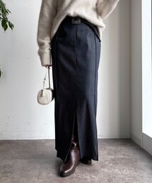 DouDou | リヨセルデニムボックスピンタックスカート(スカート)