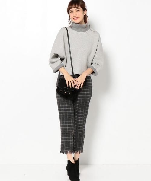 Another Edition（アナザーエディション）の「ウールコットンセッケツタートル/ AEBC W/CセッケツTTL（Tシャツ/カットソー・レディース・オフホワイト/ライトグレー・フリー）」の6枚目の写真