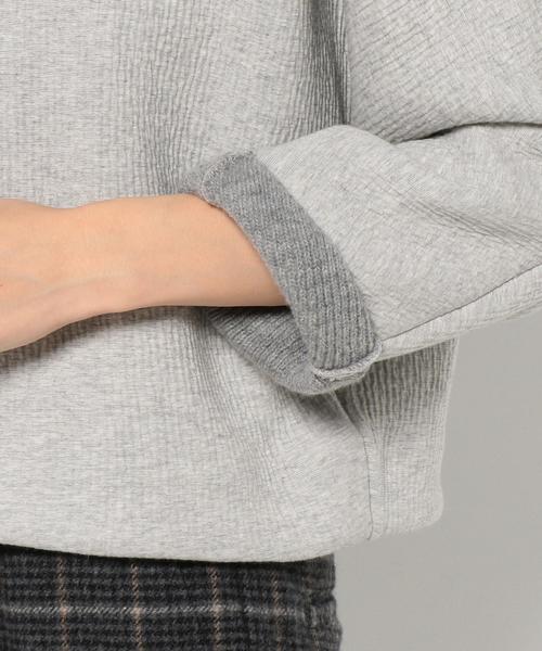 Another Edition（アナザーエディション）の「ウールコットンセッケツタートル/ AEBC W/CセッケツTTL（Tシャツ/カットソー・レディース・オフホワイト/ライトグレー・フリー）」の8枚目の写真