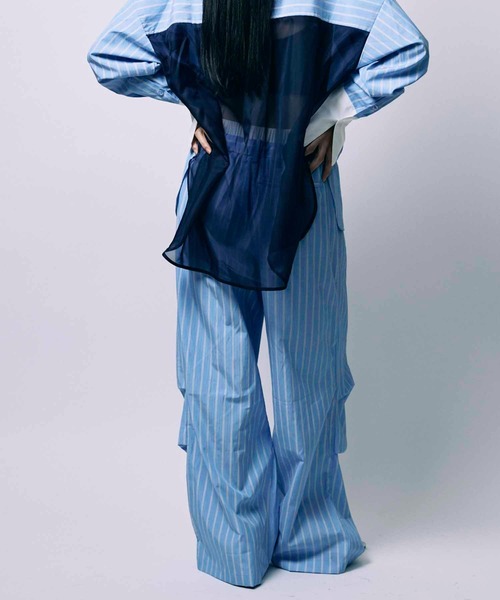 セール】【led.tokyo】LAYERED TUCK PANTS/レイヤードタック