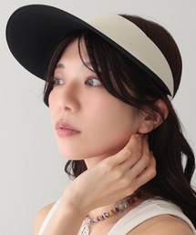 Lace Ladies（レースレディース）の「ソリッドカラー UVカット ワイド サンバイザー キャップ（サンバイザー）」