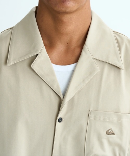 Quiksilver（クイックシルバー）の「MW OPEN SHIRT /クイックシルバー水陸両用半袖オープンシャツ（シャツ/ブラウス・メンズ・ブラック/カーキ・MEDIUM/LARGE/X-LARGE）」の9枚目の写真