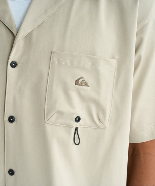 Quiksilver（クイックシルバー）の「MW OPEN SHIRT /クイックシルバー水陸両用半袖オープンシャツ（シャツ/ブラウス・メンズ・ブラック/カーキ・MEDIUM/LARGE/X-LARGE）」の8枚目の写真