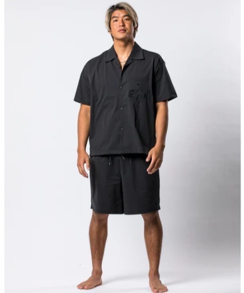 Quiksilver（クイックシルバー）の「MW OPEN SHIRT /クイックシルバー水陸両用半袖オープンシャツ（シャツ/ブラウス・メンズ・ブラック/カーキ・MEDIUM/LARGE/X-LARGE）」の17枚目の写真