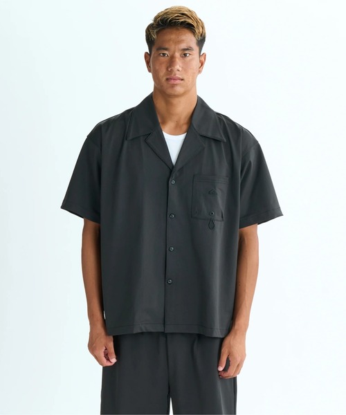 Quiksilver（クイックシルバー）の「MW OPEN SHIRT /クイックシルバー水陸両用半袖オープンシャツ（シャツ/ブラウス・メンズ・ブラック/カーキ・MEDIUM/LARGE/X-LARGE）」の15枚目の写真