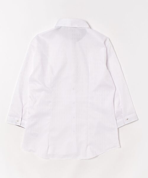 TOKYO SHIRTS(トウキョウシャツ)の「【超形態安定】 形態安定ノーアイロン スキッパー 7分袖ビジネスワイシャツ(ビジネスシャツ・レディース・ピンク・L/S/M/LL/XL)」の7枚目の写真