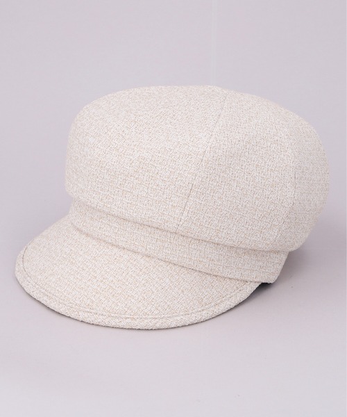 【CA4LA】アシンメトリーキャスケット/ベージュ CA4LA アシンメトリーキャスケット ベージュ レディース