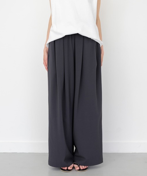 FORK&SPOON（フォークアンドスプーン）の「FORK&SPOON　ツータックワイドイージーパンツ（その他パンツ・レディース・チャコールグレー/ベージュ/ブルー系その他・1/2）」の20枚目の写真