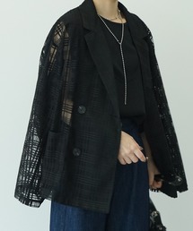 O'fmus（オフムス）の「【O'fmus】シアーチェックジャケット ofmw25s051（テーラードジャケット）」