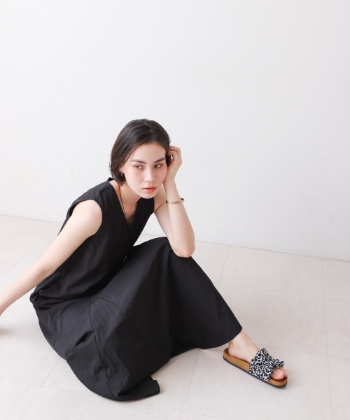 Silk Satin Sandal レオパードプリント レースサテン サンダル Women レオパードプリント スニークエリス レオパード ツイスト