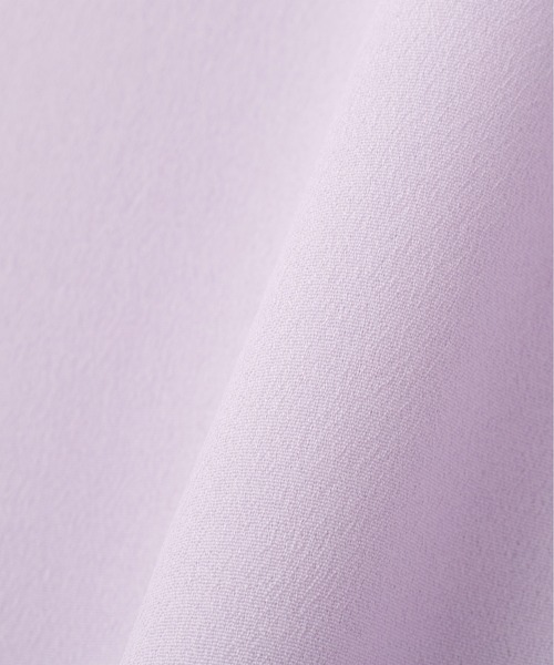 N.(N. Natural Beauty Basic)(エヌエヌナチュラルビューティーベーシック)の「フリルスリーブバックリボンブラウス(シャツ/ブラウス・レディース・ブラック/ブルー/ラベンダー・MEDIUM)」の7枚目の写真