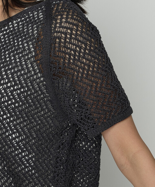 COMME CA(コムサ)の「【セットアイテム】擬麻コットン ニット&カットソー(アンサンブル・レディース・チャコール/ブルー/ライトグレー・9号/11号)」の17枚目の写真