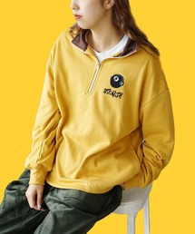 スウェット ハーフジップ」に該当するトップス（イエロー/黄色系