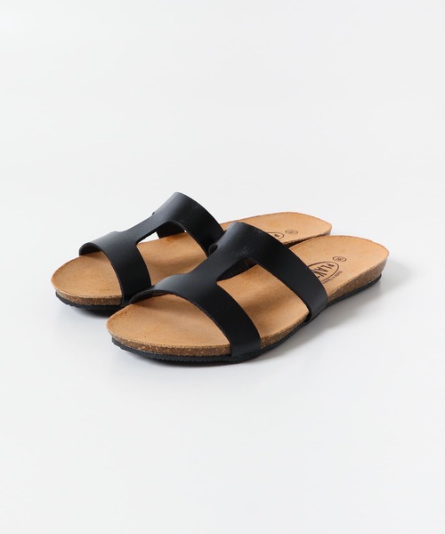 【美品】PLAKTON 別注スクエアカットフラットサンダル セール】『別注』PLAKTON×DOORS フラットサンダル（サンダル
