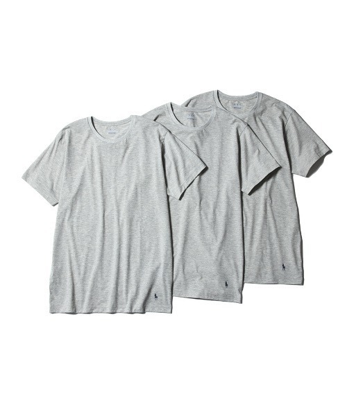 POLO RALPH LAUREN(ポロ ラルフ ローレン)の「【POLO RALPH LAUREN】【3枚組】クルーネックアンダーシャツ(インナーウェア/肌着・メンズ・ホワイト/ヘザーグレー/ブラック/その他1・MEDIUM/LARGE/X-LARGE)」の3枚目の写真