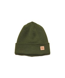 SOPHNET.（ソフネット）の「LEATHER PATCH KNIT CAP（ニットキャップ/ビーニー）」