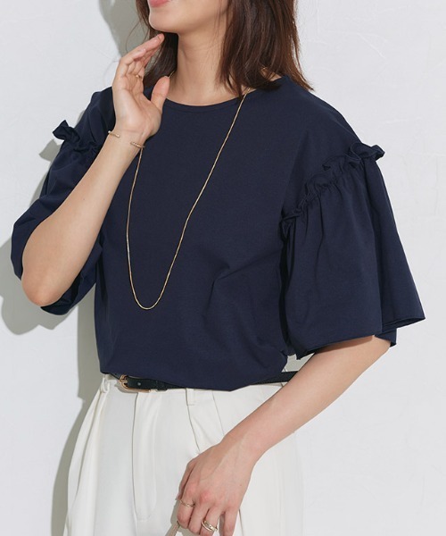未使用品【Col Pierrot】 Sleeve Pleats Tシャツ PIERROT/TシャツBLACK | END OF THE WORLD LINE | PIERROT