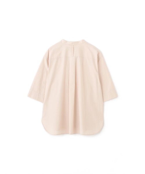 MARGARET HOWELL（マーガレットハウエル）の「MELANGE COTTON POPLIN（シャツ/ブラウス・レディース・ピンク・1/2）」の2枚目の写真