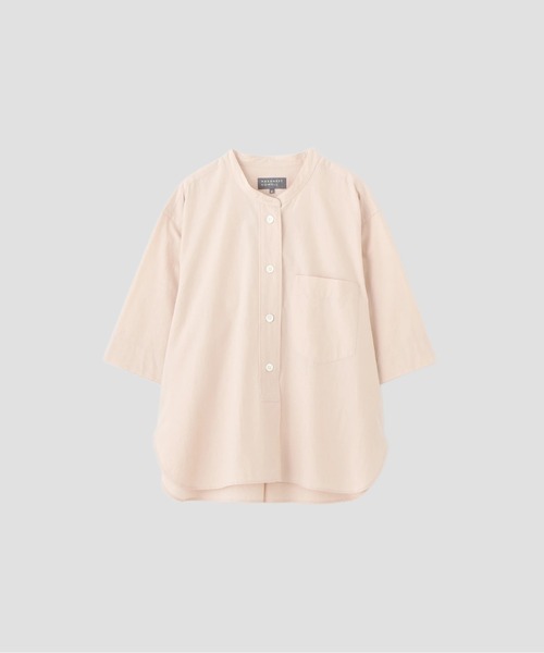 MARGARET HOWELL（マーガレットハウエル）の「MELANGE COTTON POPLIN（シャツ/ブラウス・レディース・ピンク・1/2）」の6枚目の写真