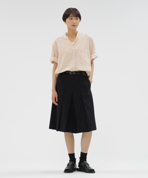 MARGARET HOWELL（マーガレットハウエル）の「MELANGE COTTON POPLIN（シャツ/ブラウス・レディース・ピンク・1/2）」の4枚目の写真