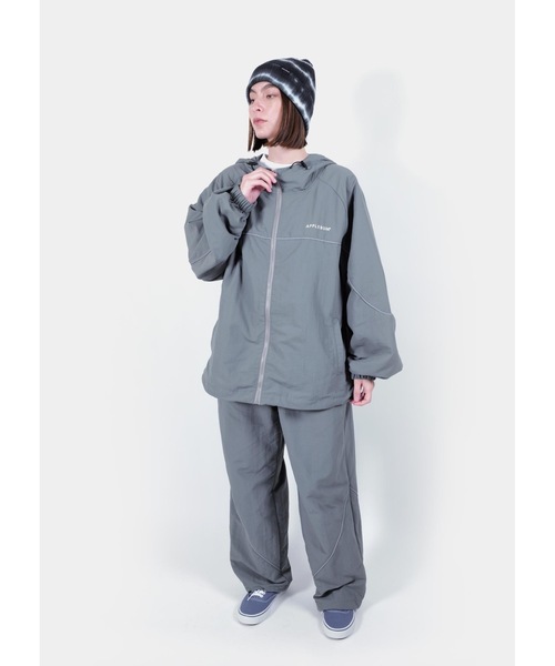 APPLEBUM(アップルバム)の「Nylon Track Jacket(ナイロンジャケット・メンズ・グレー/ネイビー・X-LARGE/LARGE/MEDIUM)」の16枚目の写真