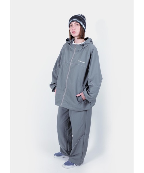 APPLEBUM(アップルバム)の「Nylon Track Jacket(ナイロンジャケット・メンズ・グレー/ネイビー・X-LARGE/LARGE/MEDIUM)」の9枚目の写真